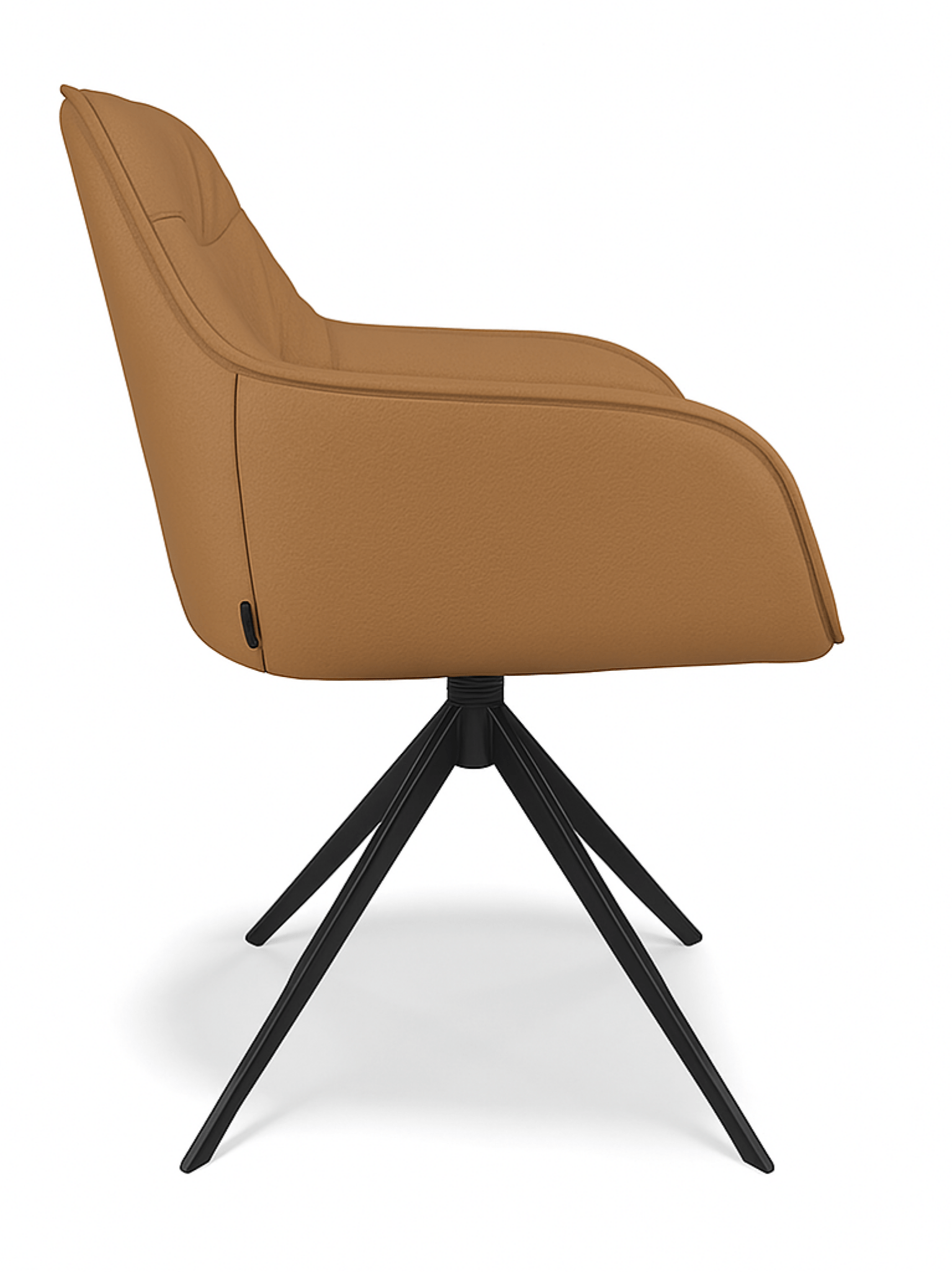 Chaise de salle à manger leder Como Cognac - MCS
