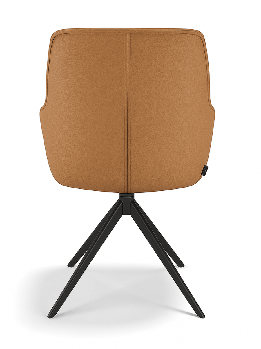 Chaise de salle à manger leder Como Cognac - MCS