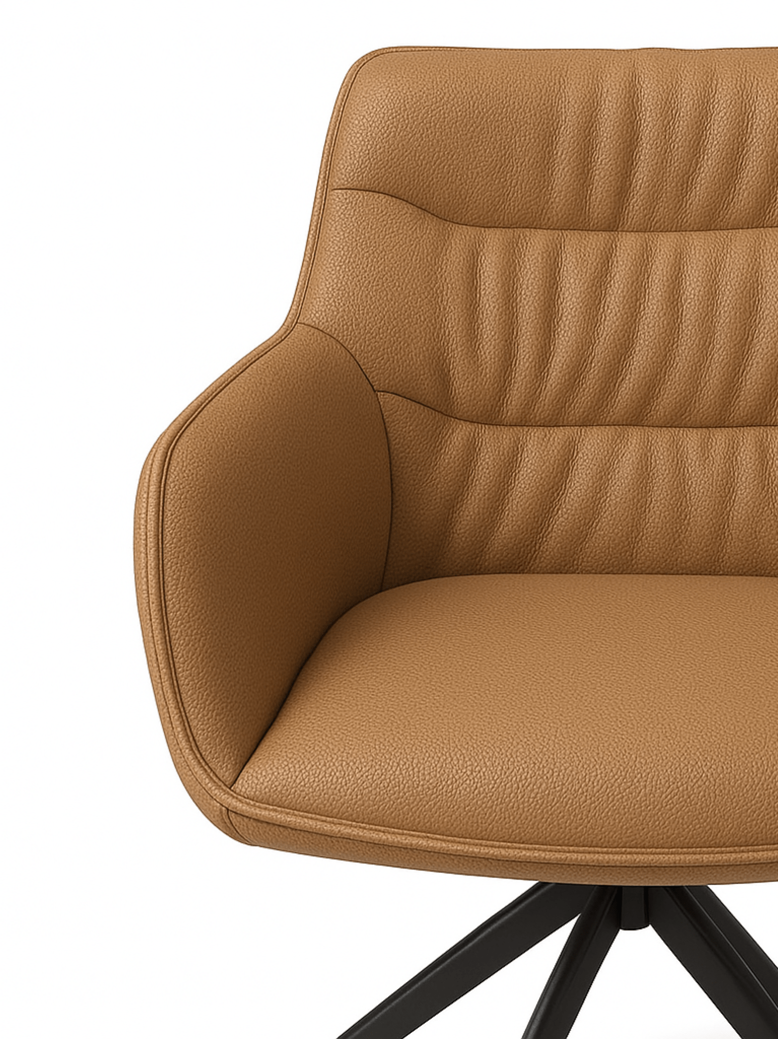 Chaise de salle à manger leder Como Cognac - MCS