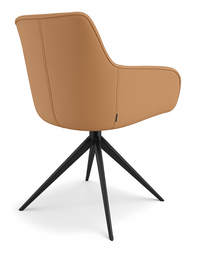 Chaise de salle à manger leder Como Cognac - MCS