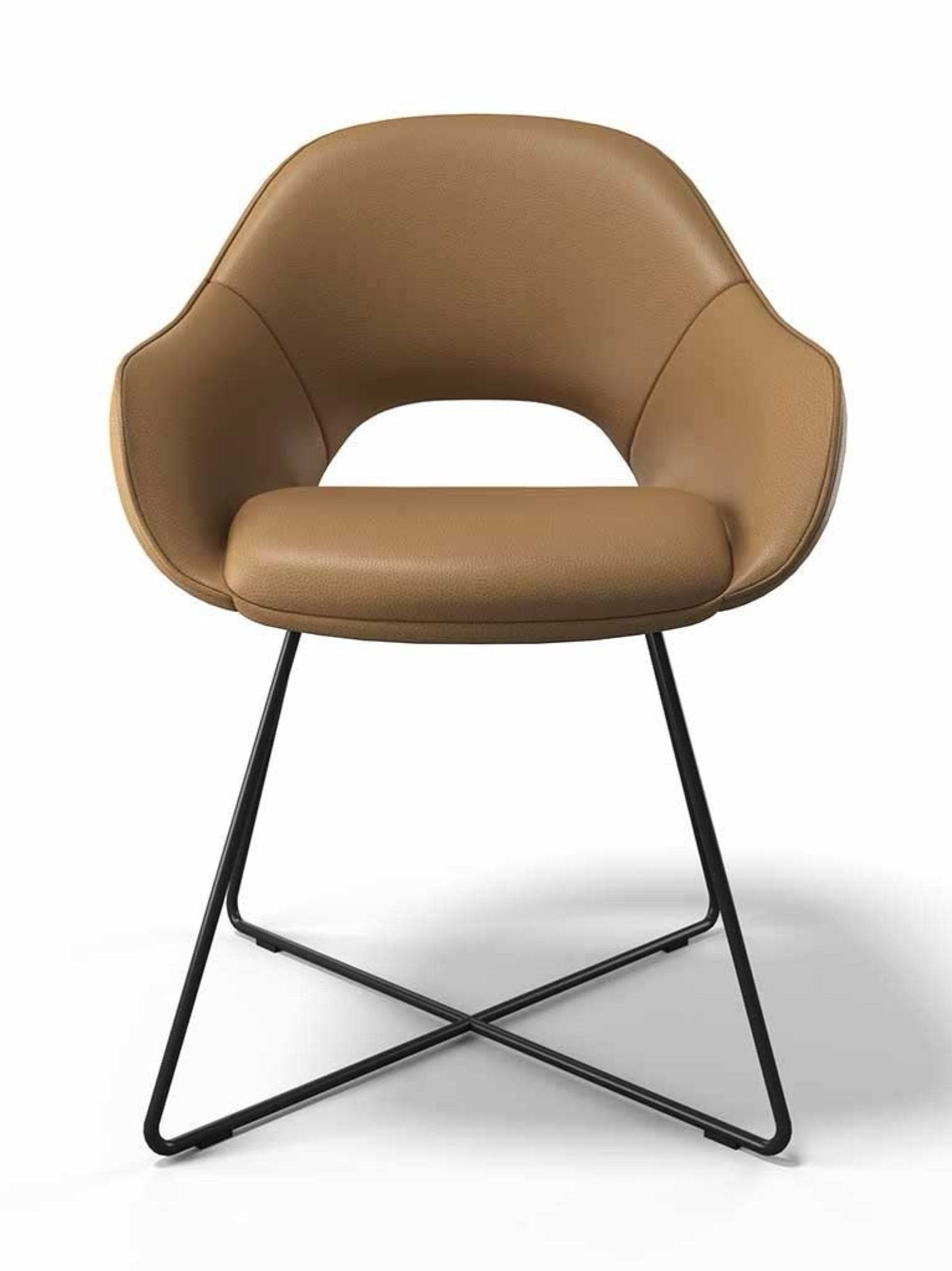 Eetkamerstoel Milan Cognac Leder - MCS