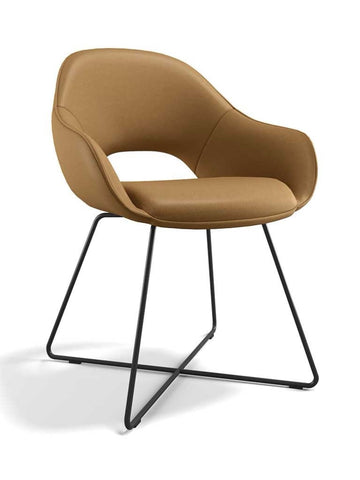 Eetkamerstoel Milan Cognac Leder - MCS