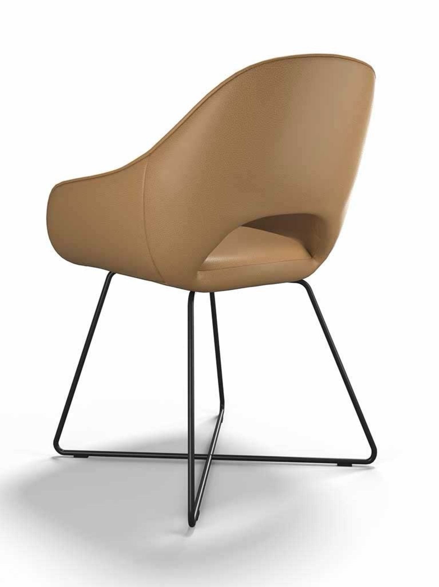 Eetkamerstoel Milan Cognac Leder - MCS