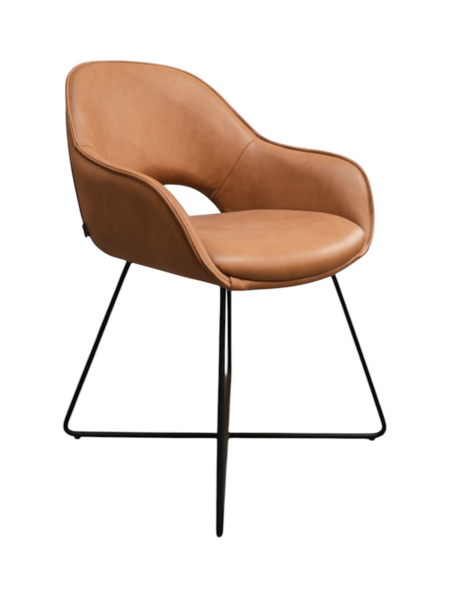 Eetkamerstoel Milan Cognac Leder - MCS