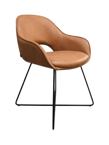 Eetkamerstoel Milan Cognac Leder - MCS