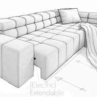 Sofa Ovionne Line - Beige - Lounge 319x215cm