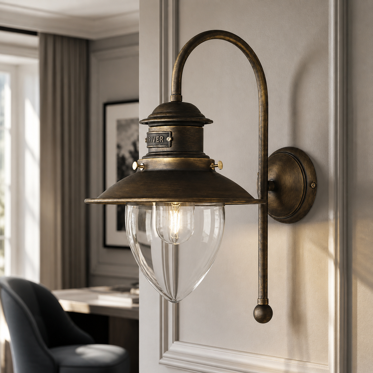 Wall Lamp Embla 2080U - Bronze (brass)