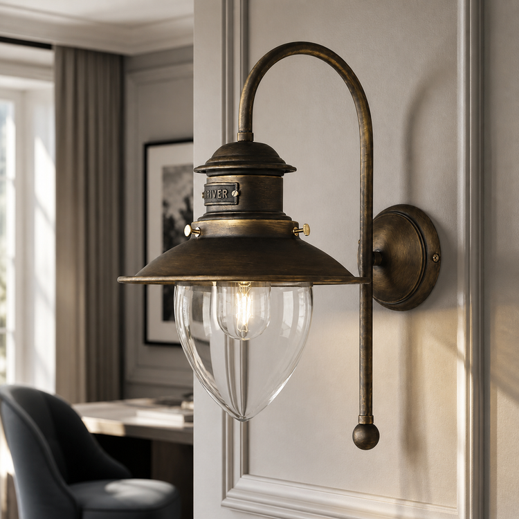 Wall Lamp Embla 2080U - Bronze (brass)