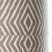 Close-up macro detail shot of Lampe de table Esa 3184Z cream shade texture showing intricate fabric weave and material finish at high resolution by Marcottestyle