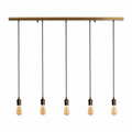 Ceiling Lampe Esme 3673G - 5xE27 - Schwarz