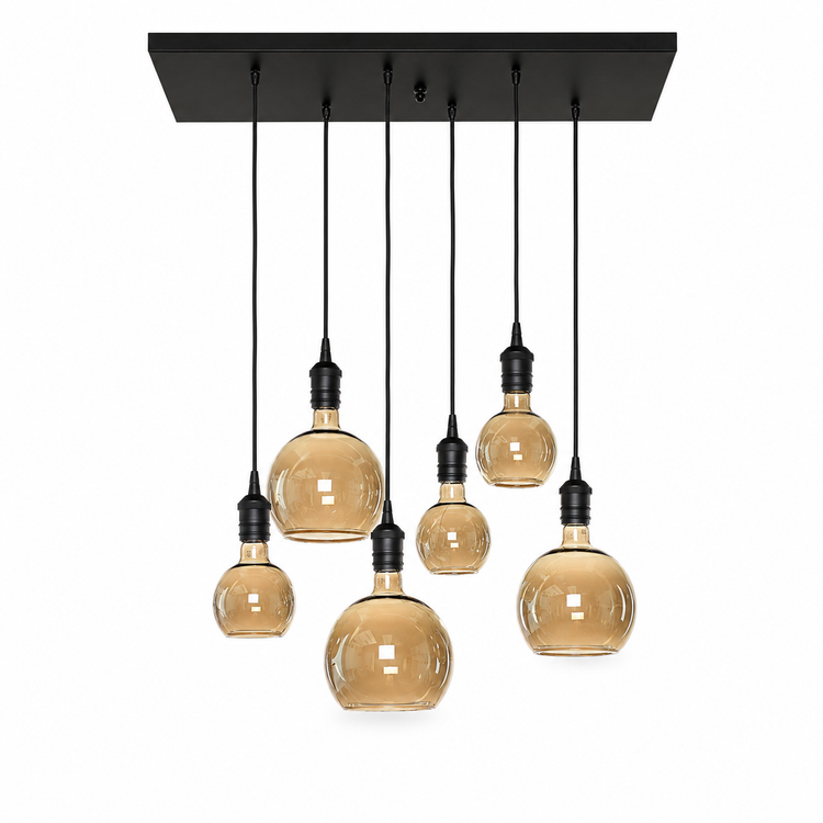 Ceiling Lamp Esme 6662Y Black - Vista frontal | Marcottestyle
