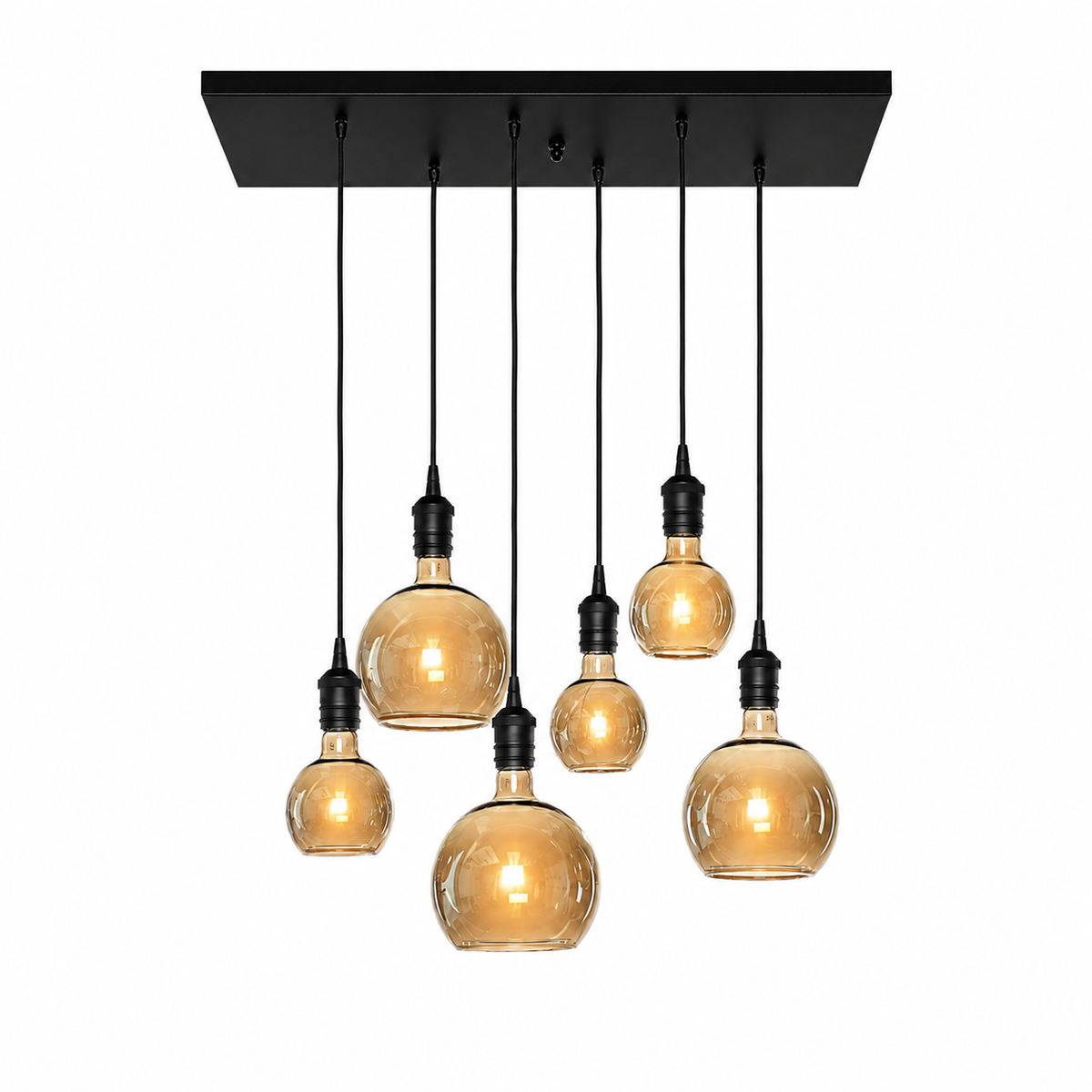 Ceiling Lamp Esme 6662Y Black - Lights on | Marcottestyle