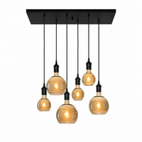 Ceiling Lamp Esme 6662Y Noir - Lights on