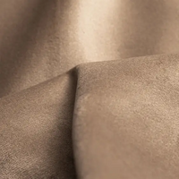 Chaise de salle à manger Canon - Alcantara Beige - Noir pieds