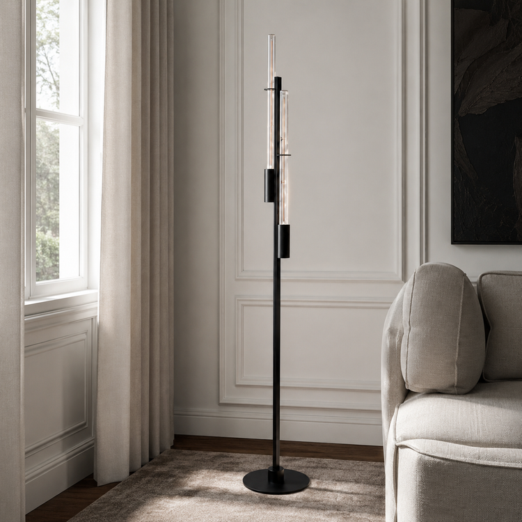 Floor Lamp Fern 5795E styled in modern luxury interior with natural sunlight and realistic room setting showcasing elegant design by Marcottestyle