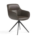 Ferrara B535 Ebano Cuir Chaise de salle à manger