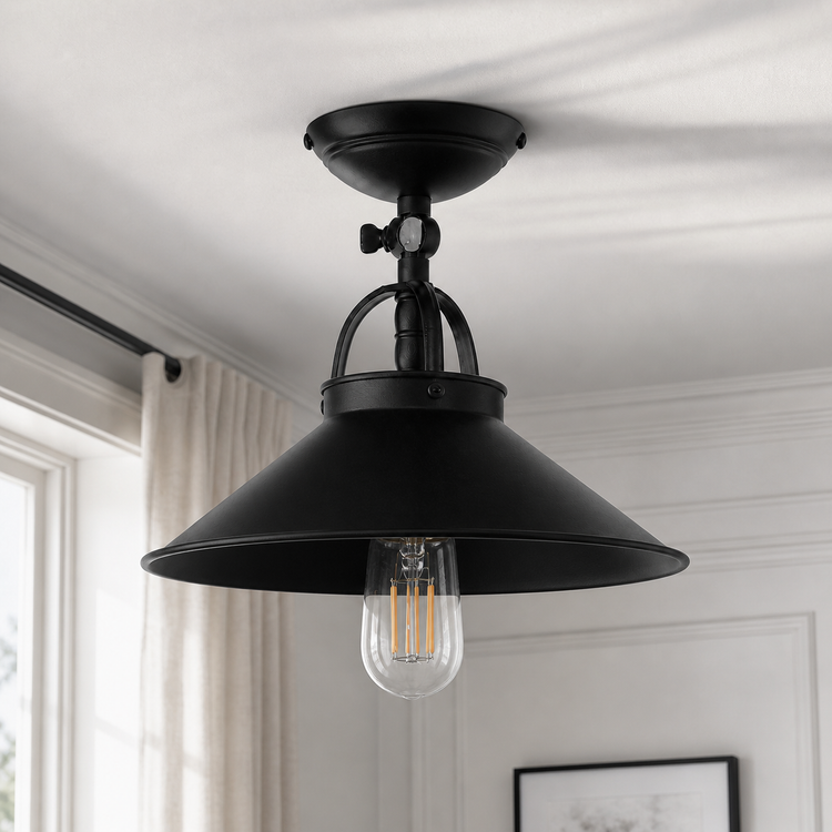 Ceiling Lamp Finn 5567Z Black - In room | Marcottestyle