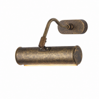 Wall Lamp Finn 5892G in antique brass finish, front view on white background with soft studio lighting showing the elegant curved arm and classic silhouette by Marcottestyle
