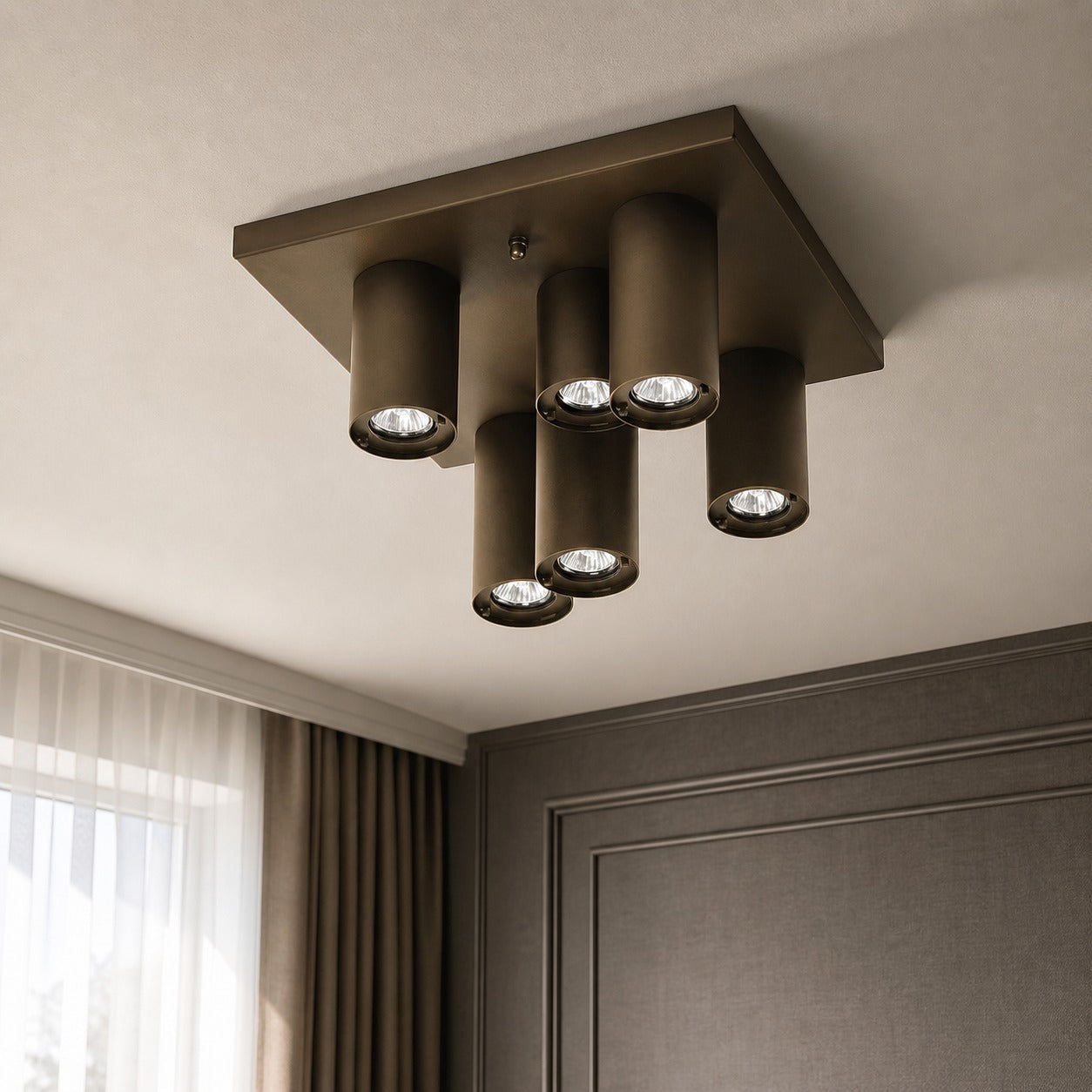Plafondlamp Galia 3947O - Bronze room