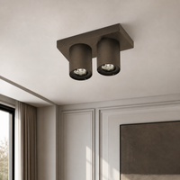 Plafondlamp Galia 6480K - Bronze - in modern room
