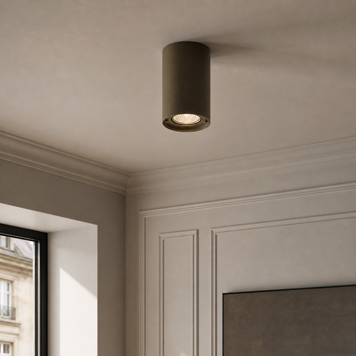 Ceiling Lamp Galia 6732H - Bronze - in modern room | Marcottestyle