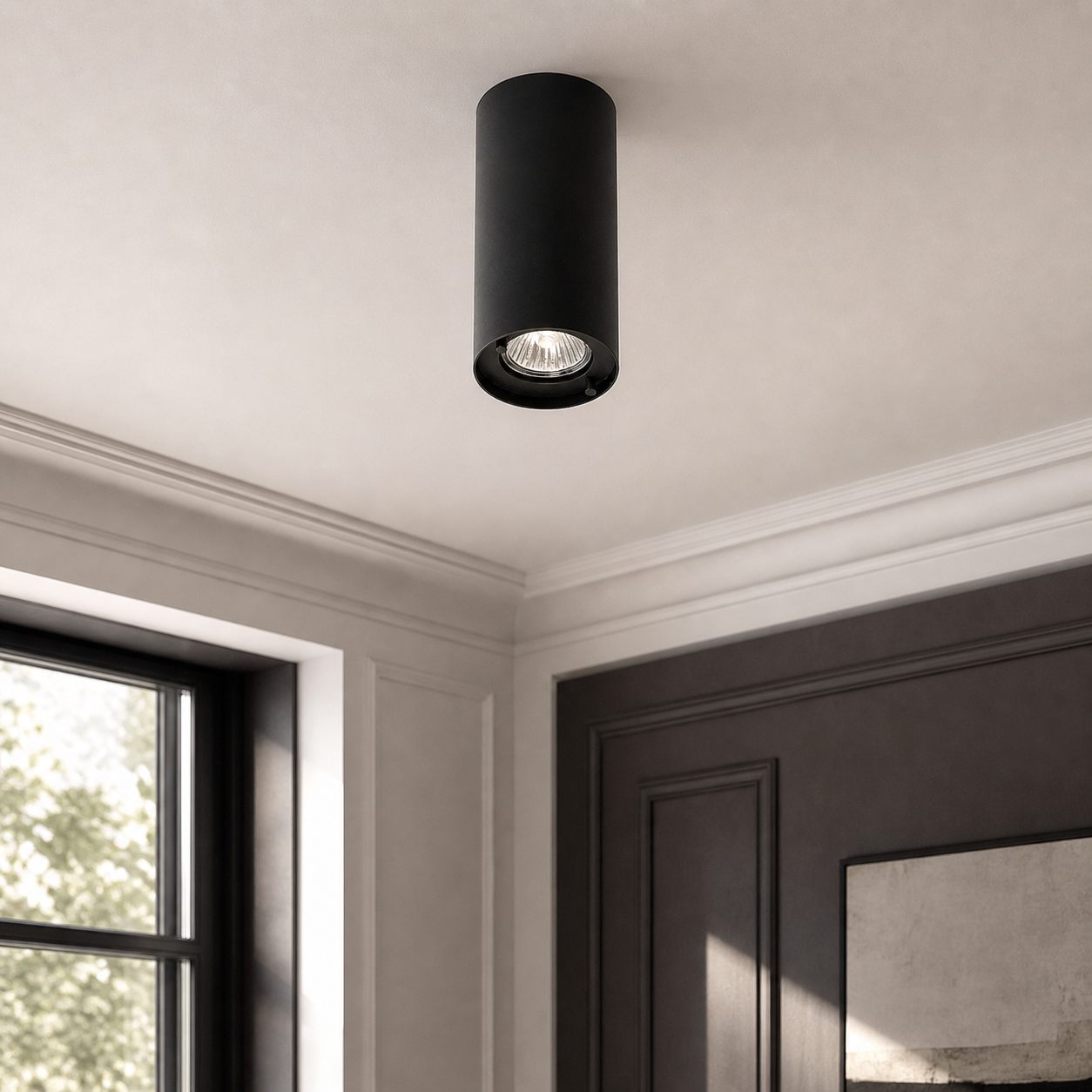 Ceiling Lamp Galia 9634S - Schwarz - in modern room