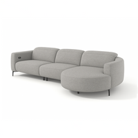 Canapé Maximus - Gris - Lounge Right 322x176cm