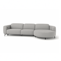 Canapé Maximus - Gris - Lounge Right 322x176cm