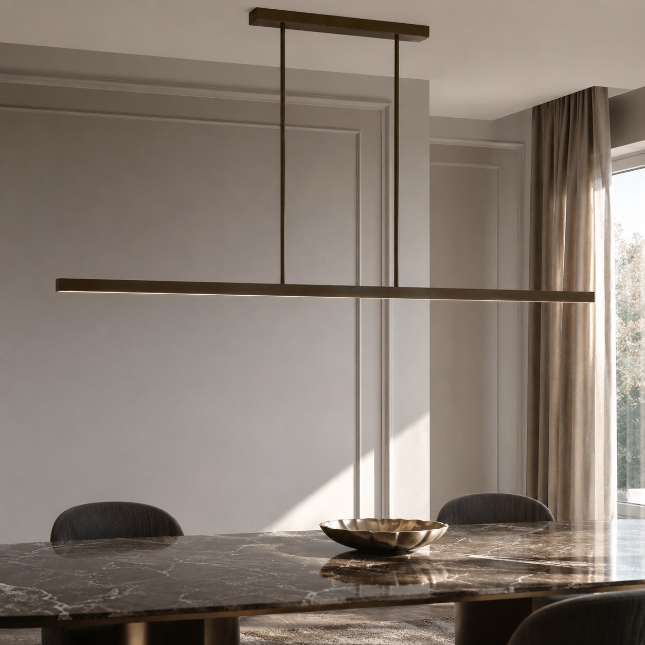 Pendant Light Gus 9024P - Bronze in room