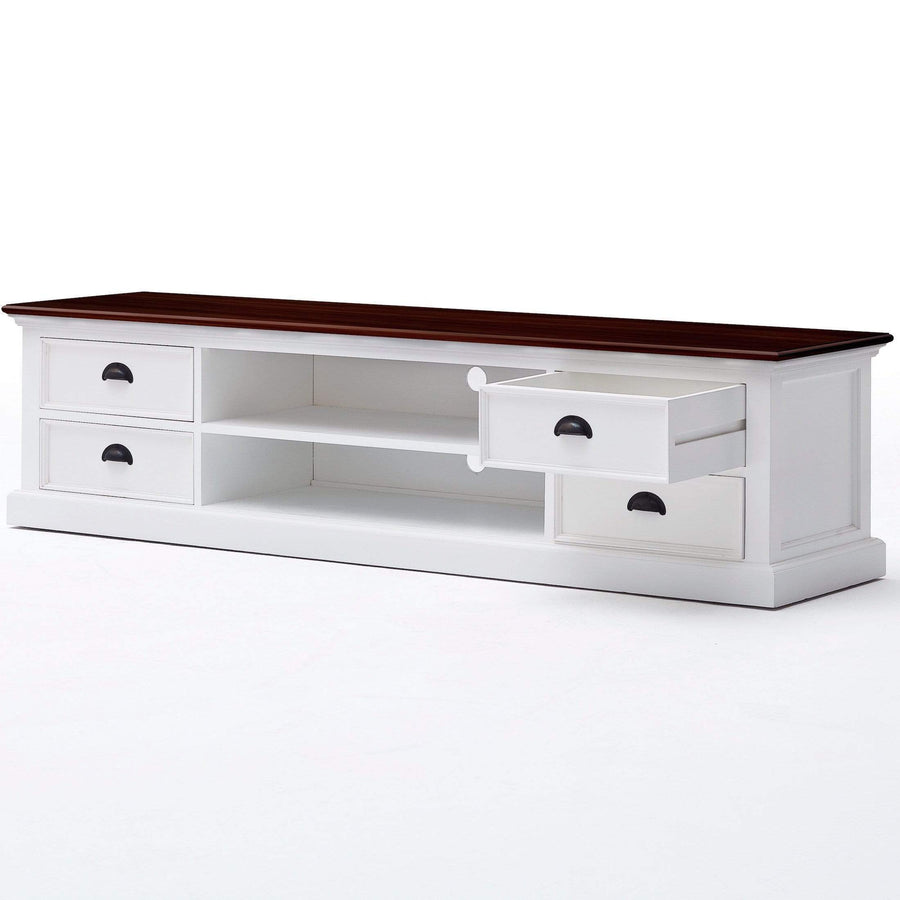 Halifax Accent Lowline ETU 180cm - Weiß Mit Braun Top