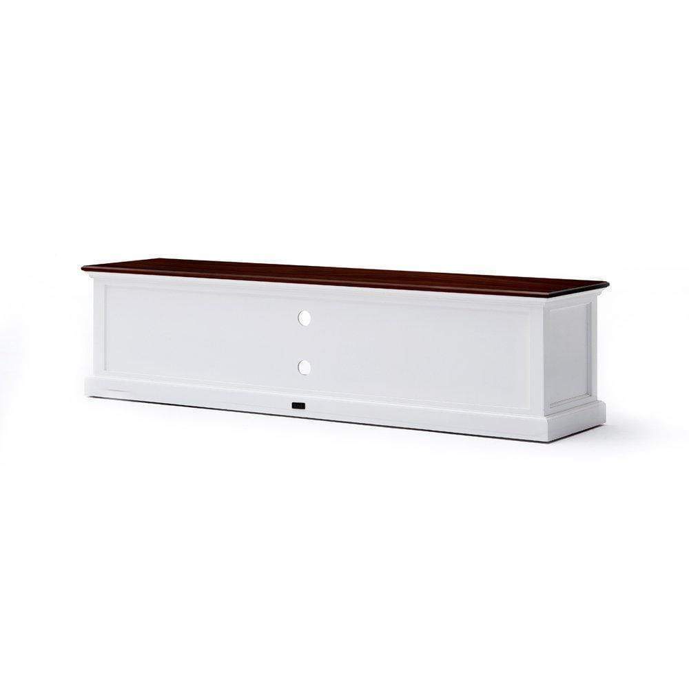 Halifax Accent Lowline ETU 180cm - Blanc With Brun Top | Marcottestyle