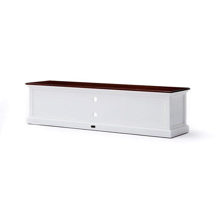 Halifax Accent Lowline ETU 180cm - Blanc With Brun Top | Marcottestyle