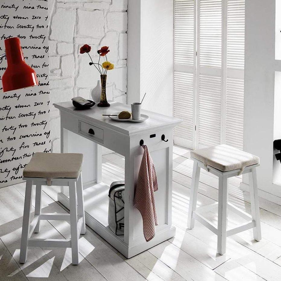 Halifax Breakfast Bar - White - View 2