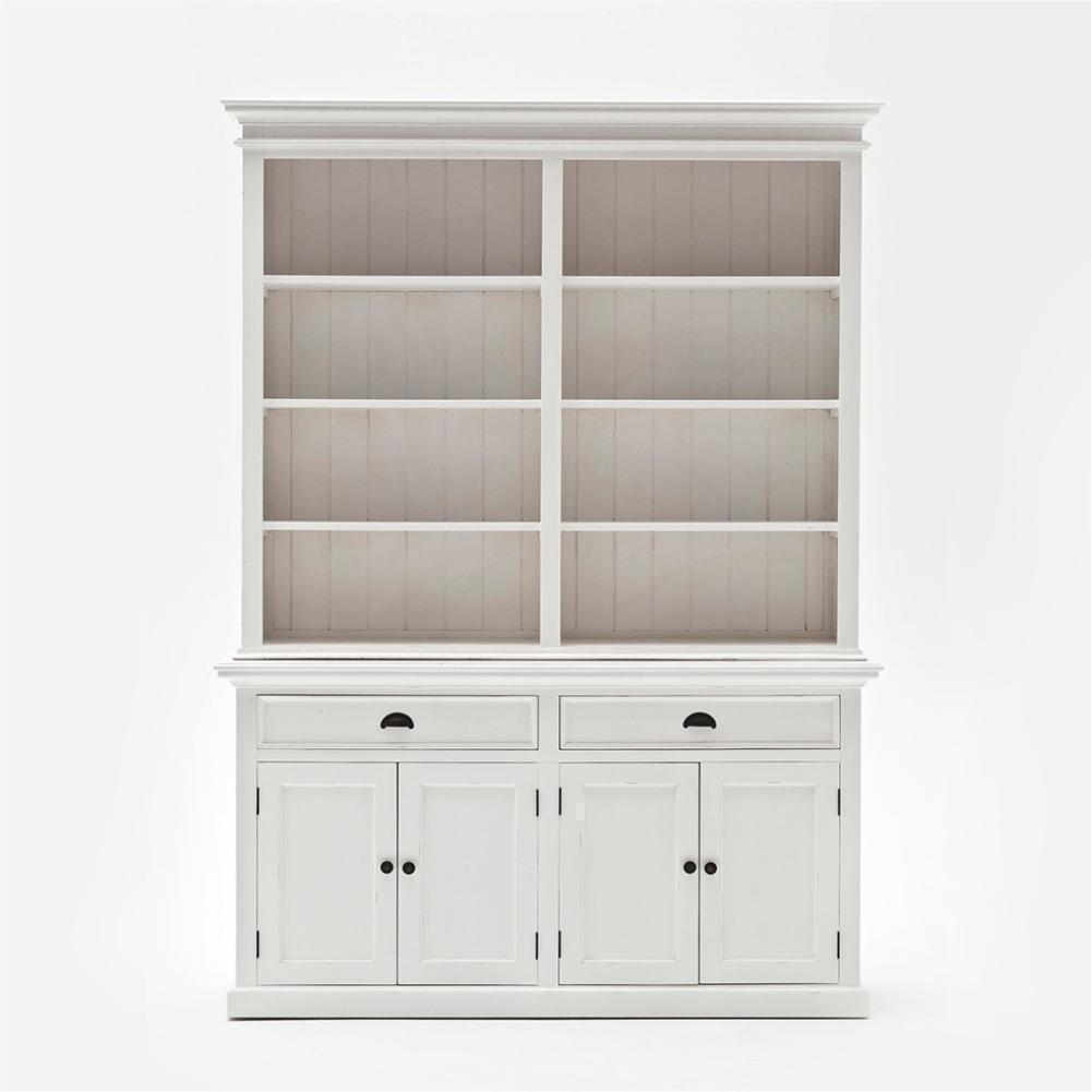 Halifax Buffet & Open Shelf Hutch - Blanc | Marcottestyle