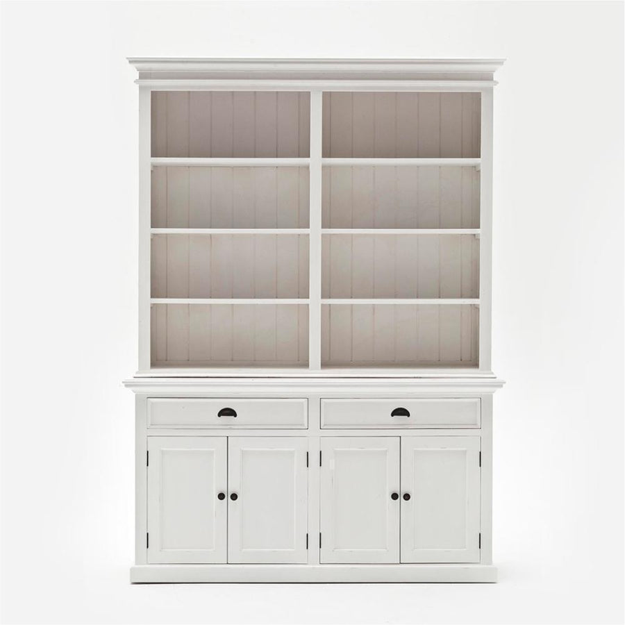 Halifax Buffet & Open Étagère Vaisselier - Blanc