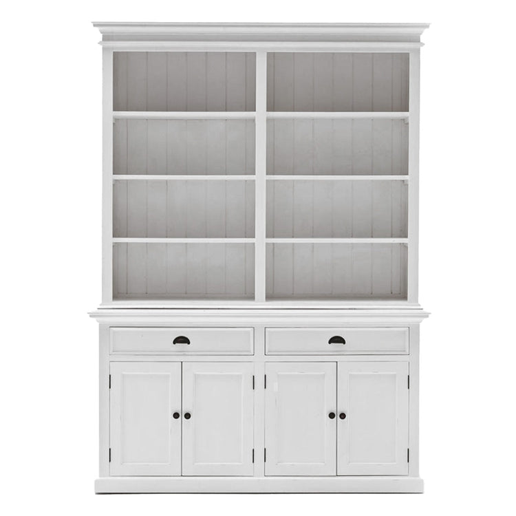 Halifax Buffet & Open Shelf Hutch - Blanc | Marcottestyle