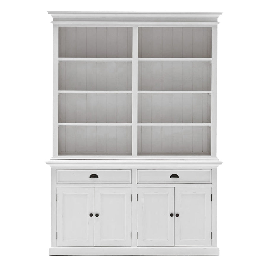 Halifax Buffet & Open Étagère Vaisselier - Blanc