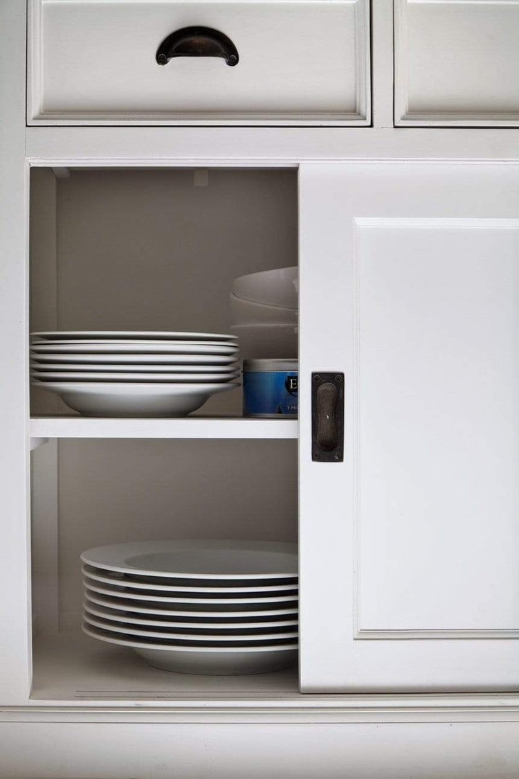 Halifax Buffet with Sliding Doors - White | Marcottestyle