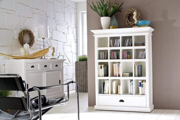 Halifax Buffet with Sliding Doors - White | Marcottestyle