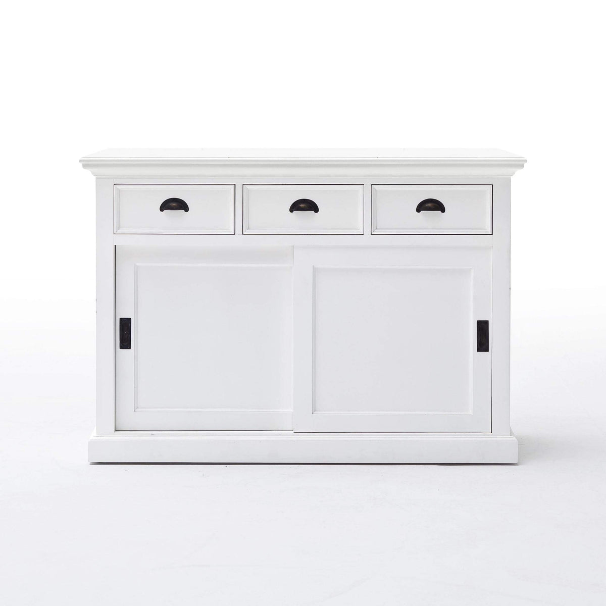 Halifax Buffet with Sliding Doors - White | Marcottestyle