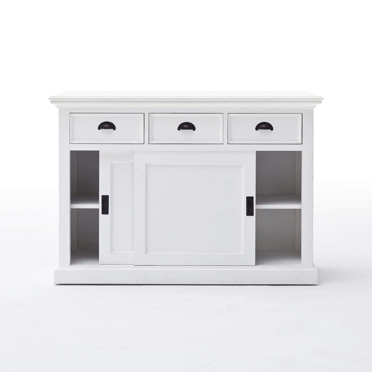 Halifax Buffet with Sliding Doors - White | Marcottestyle