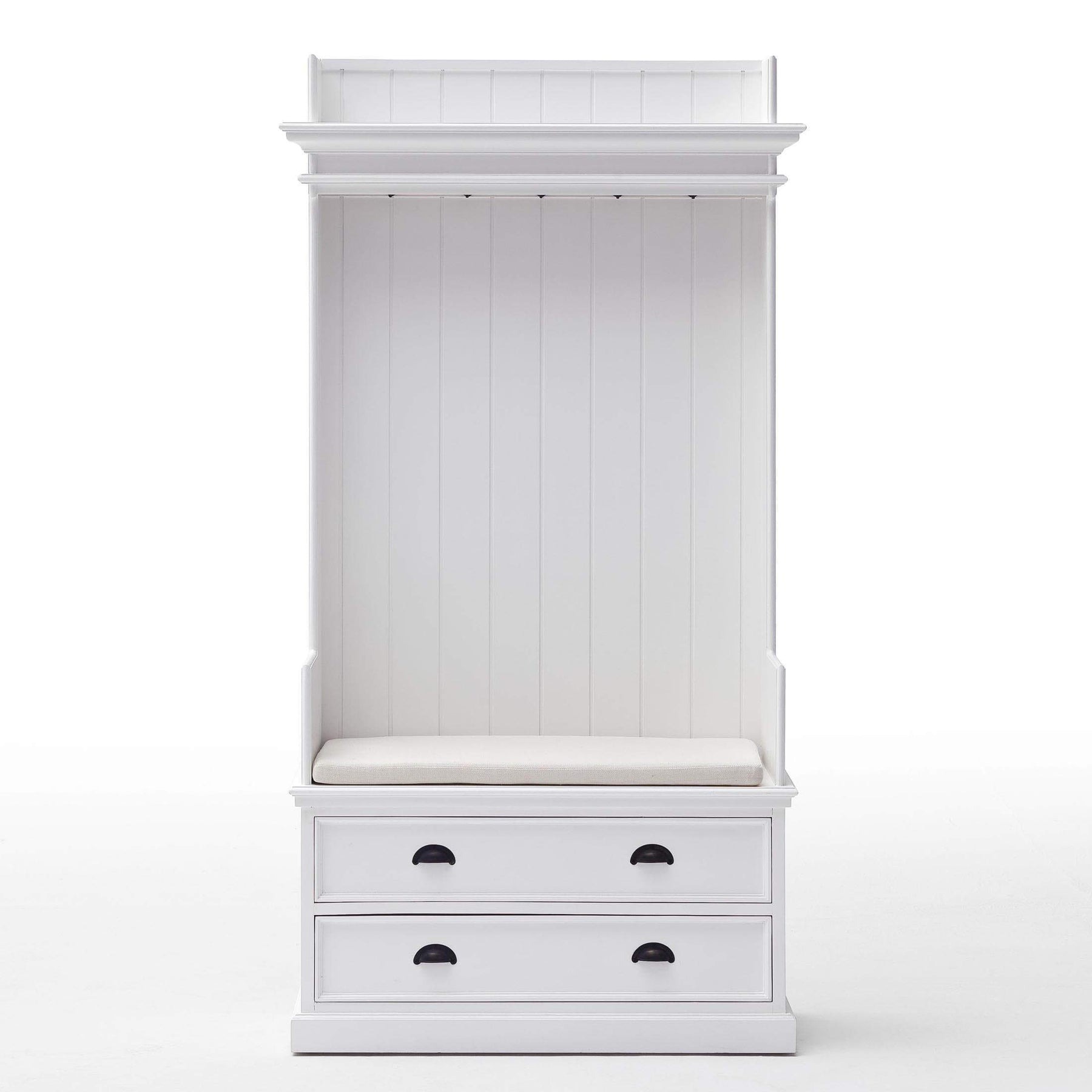 Halifax Coat Hanger Unit met laden - wit | Marcottestyle