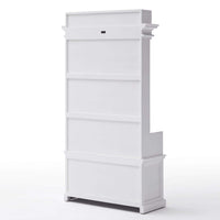 Halifax Coat Hanger Unit met laden - wit | Marcottestyle