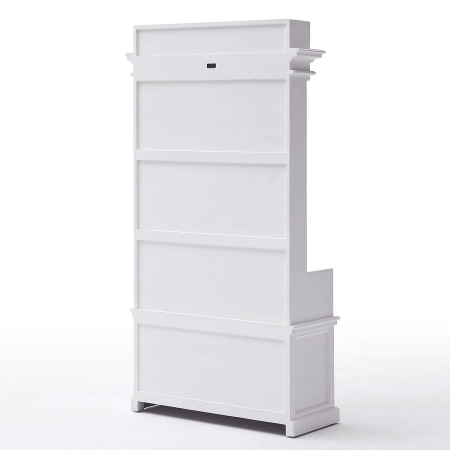 Halifax Coat Hanger Unit met laden - wit | Marcottestyle