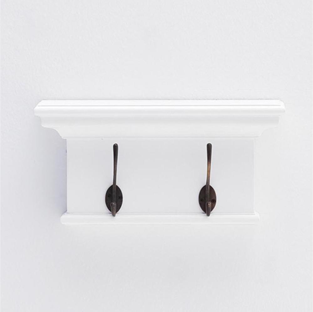 Halifax Coat Hanger Wall Unit 2 Hook - Wit | Marcottestyle