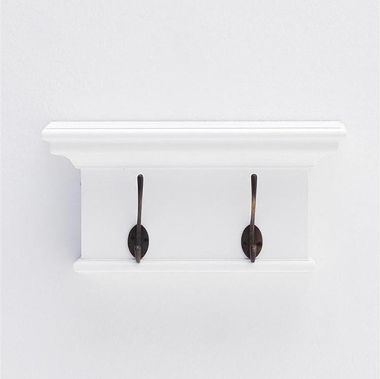 Halifax Coat Hanger Wall Unit 2 Hook - Wit | Marcottestyle