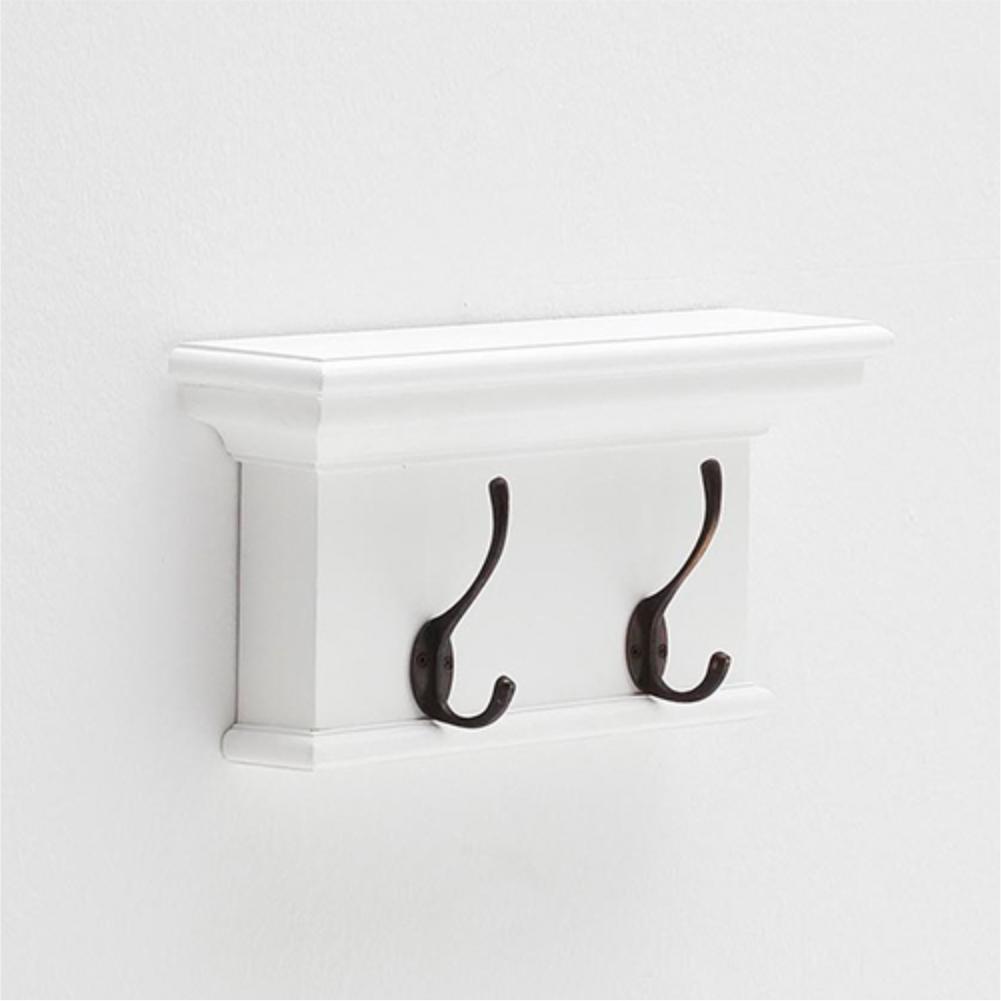 Halifax Coat Hanger Wall Unit 2 Hook - Wit | Marcottestyle