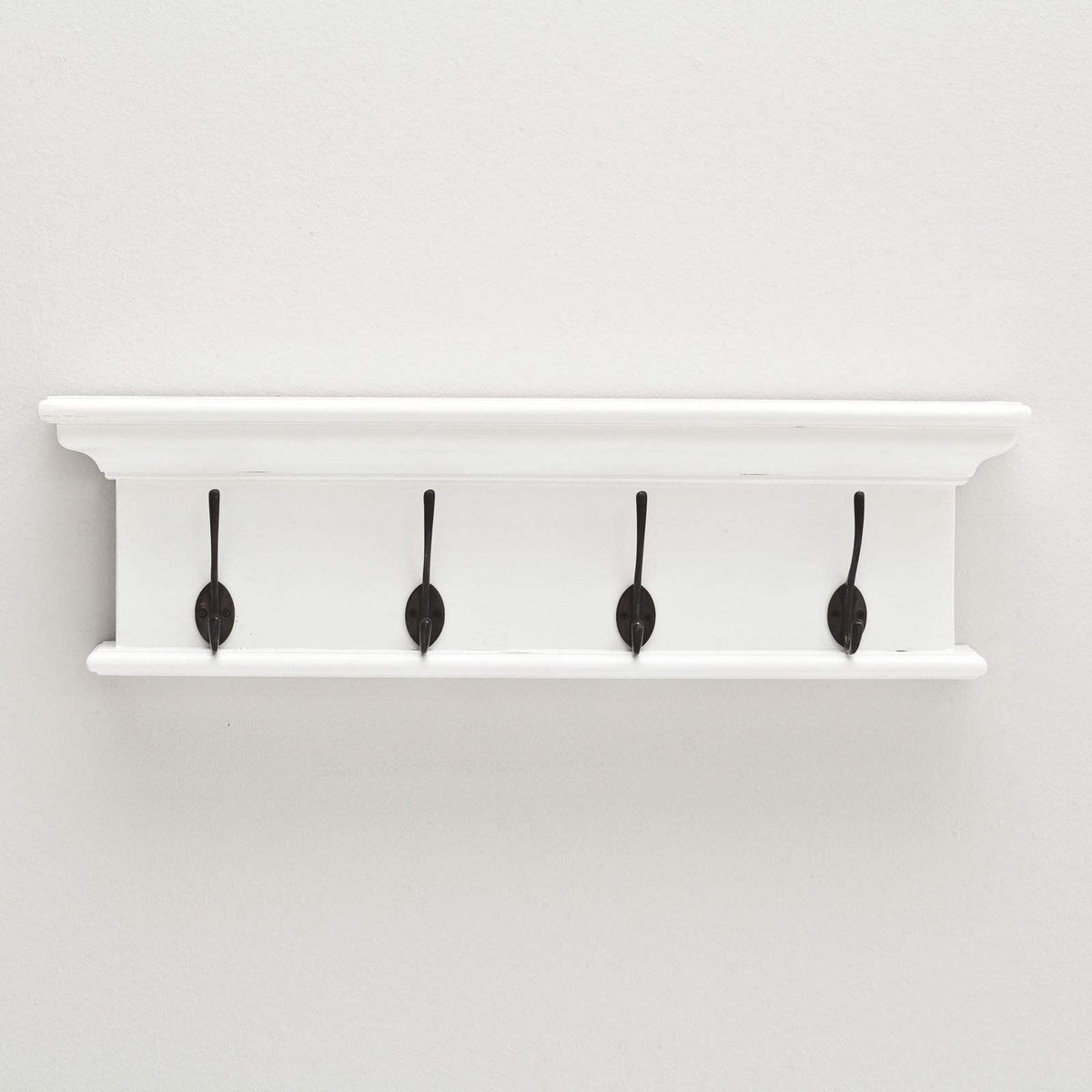 Halifax Coat Hanger Wall Unit 4 Hooks - Wit | Marcottestyle