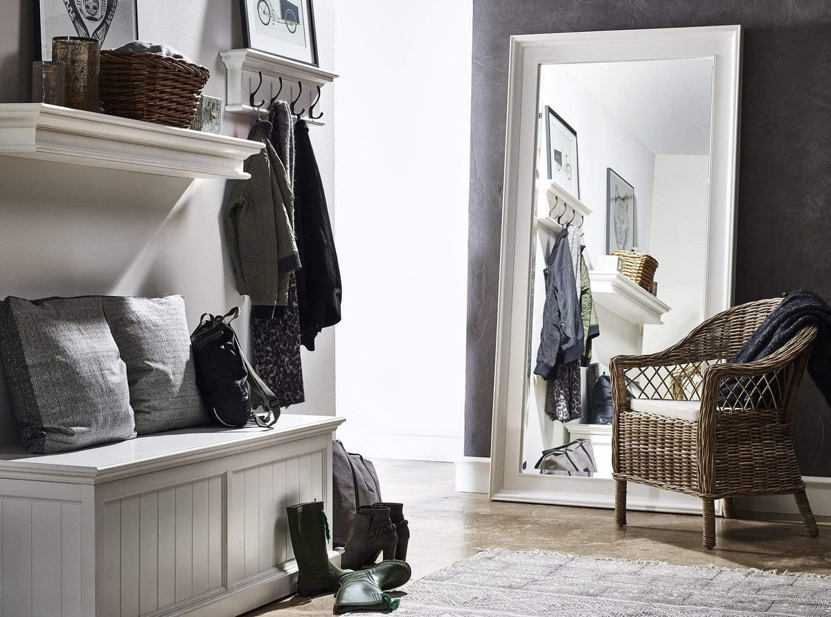Halifax Coat Hanger Wall Unit 4 Hooks - Wit | Marcottestyle