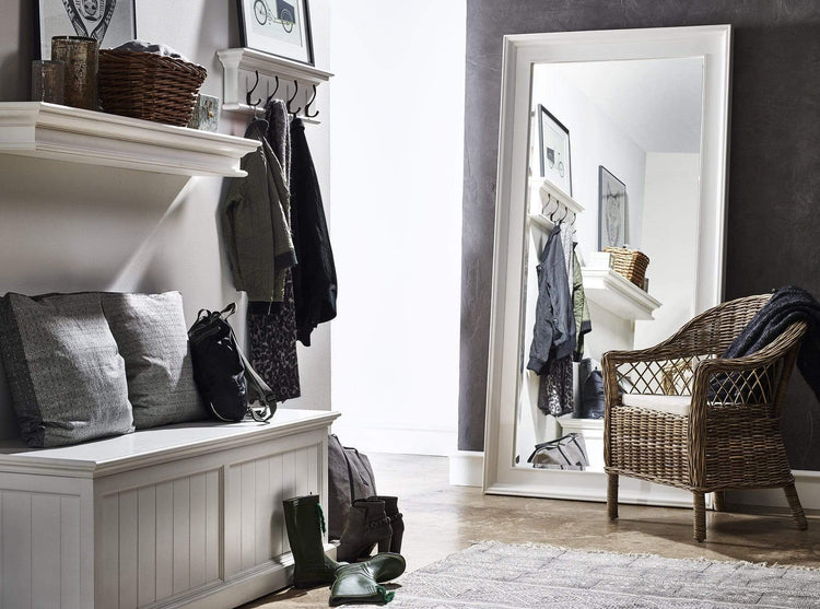 Halifax Coat Hanger Wall Unit 4 Hooks - Wit | Marcottestyle